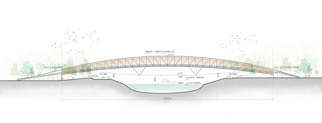 BIM建筑|杭州滨江公共空间·绸桥 / 同济原作设计工作室 BIM建筑|杭州滨江公共空间·绸桥 / 同济原作设计工作室