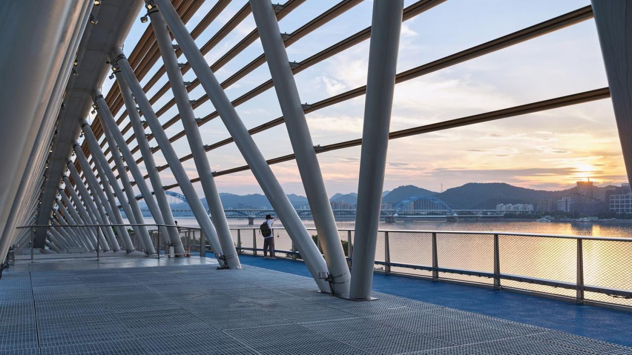 BIM建筑|杭州滨江公共空间·绸桥 / 同济原作设计工作室 BIM建筑|杭州滨江公共空间·绸桥 / 同济原作设计工作室