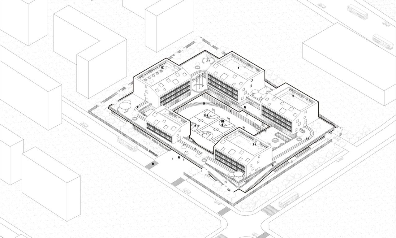 BIM建筑|北京市育英学校科学城学校 / 北京市建筑设计研究院 BIM建筑|北京市育英学校科学城学校 / 北京市建筑设计研究院