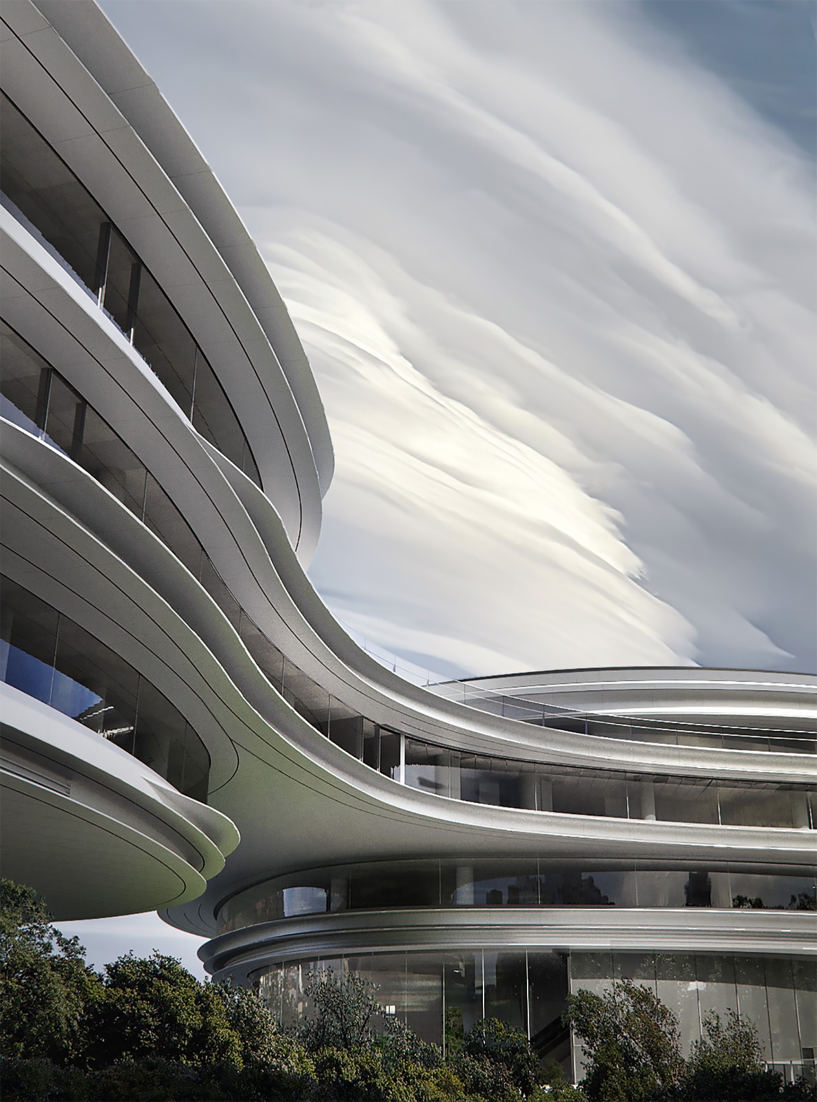 BIM建筑|“漂浮”的腾讯总部园区04地块 / 马岩松MAD BIM建筑|“漂浮”的腾讯总部园区04地块 / 马岩松MAD