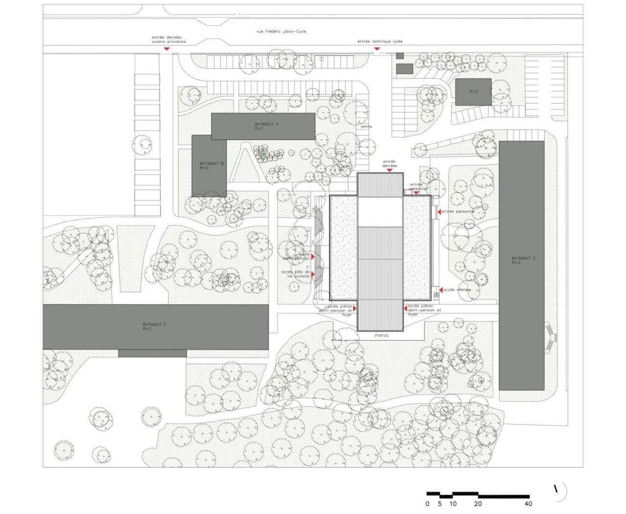 BIM建筑|Joliot-Curie 学校餐饮服务和学校生活中心 / Ateliers O-S architectes BIM建筑|Joliot-Curie 学校餐饮服务和学校生活中心 / Ateliers O-S architectes