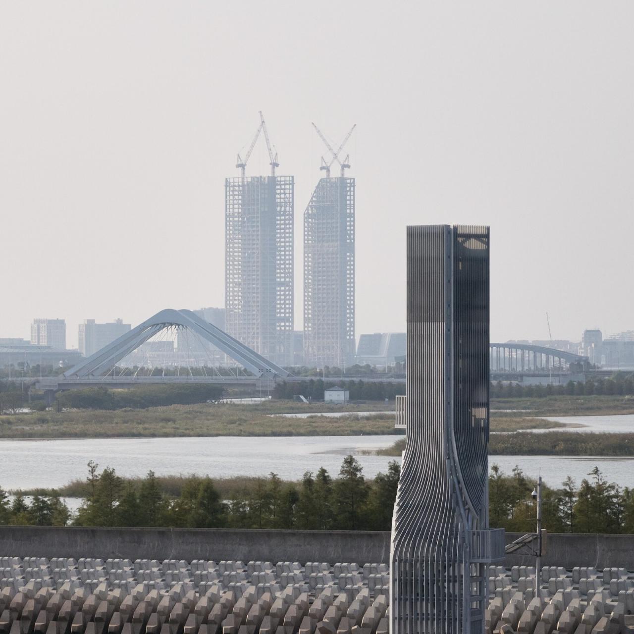 BIM建筑|扭转塔和螺旋站,上海海上的生态基础设施 / HCCH合尘建筑 BIM建筑|扭转塔和螺旋站,上海海上的生态基础设施 / HCCH合尘建筑