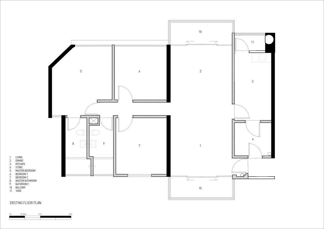 BIM建筑|灵动色彩之家:位于新加坡的粗野派公寓改造 / SPARK BIM建筑|灵动色彩之家:位于新加坡的粗野派公寓改造 / SPARK