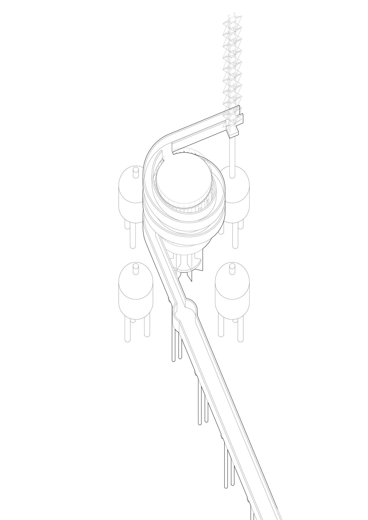 BIM建筑|扭转塔和螺旋站,上海海上的生态基础设施 / HCCH合尘建筑 BIM建筑|扭转塔和螺旋站,上海海上的生态基础设施 / HCCH合尘建筑