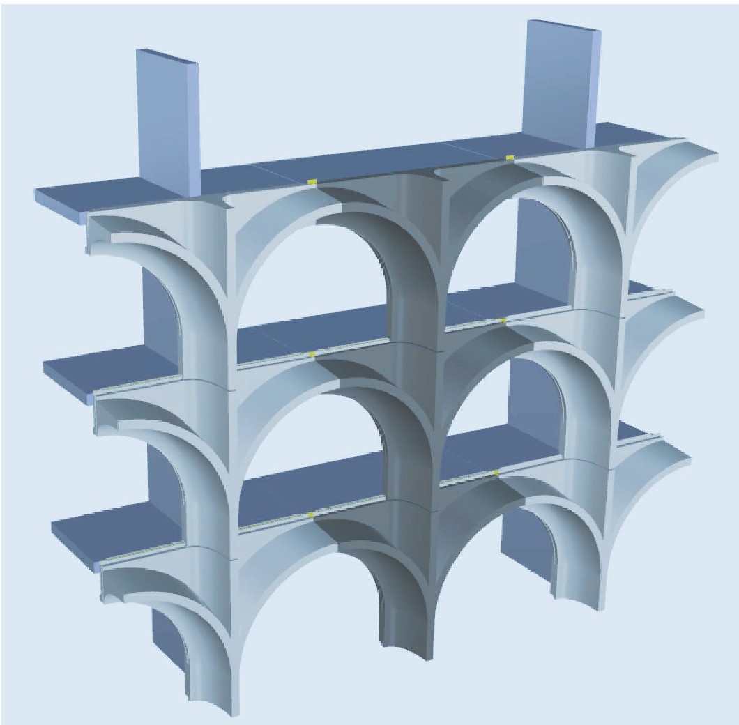 BIM建筑|414 个拱顶,‘蓝色之门’住宅 / PietriArchitectes BIM建筑|414 个拱顶,‘蓝色之门’住宅 / PietriArchitectes