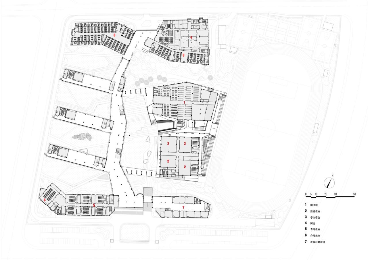 BIM建筑|杭州中泰中学建筑设计 / LZGC量子构城设计事务所+浙江建院建筑规划设计院 BIM建筑|杭州中泰中学建筑设计 / LZGC量子构城设计事务所+浙江建院建筑规划设计院