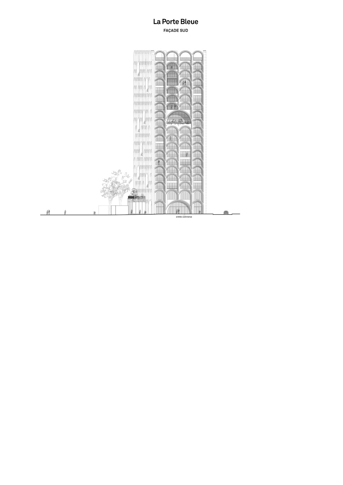 BIM建筑|414 个拱顶,‘蓝色之门’住宅 / PietriArchitectes BIM建筑|414 个拱顶,‘蓝色之门’住宅 / PietriArchitectes
