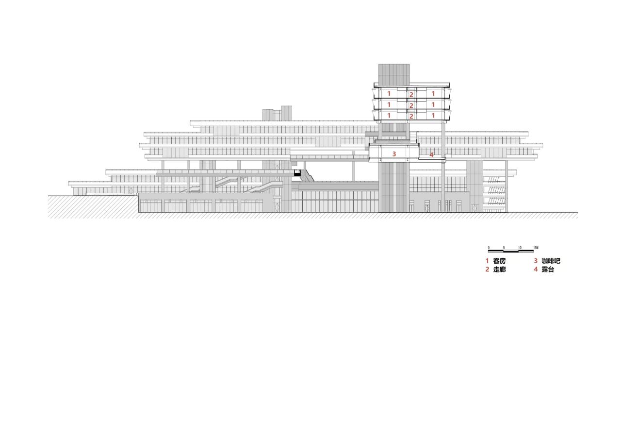 BIM建筑|徐州园博园宕口酒店 / 筑境设计 BIM建筑|徐州园博园宕口酒店 / 筑境设计