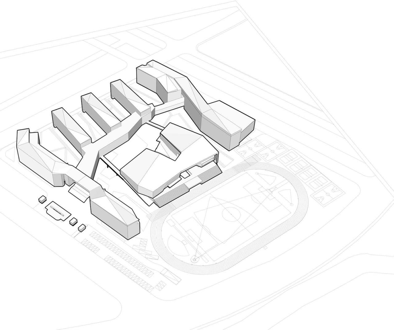BIM建筑|杭州中泰中学建筑设计 / LZGC量子构城设计事务所+浙江建院建筑规划设计院 BIM建筑|杭州中泰中学建筑设计 / LZGC量子构城设计事务所+浙江建院建筑规划设计院
