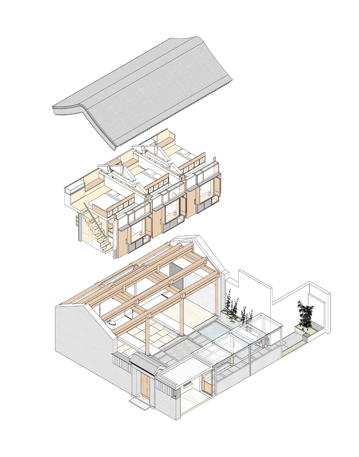 BIM建筑|刘海胡同:合院民宿 / 王维仁建筑设计研究室 BIM建筑|刘海胡同:合院民宿 / 王维仁建筑设计研究室