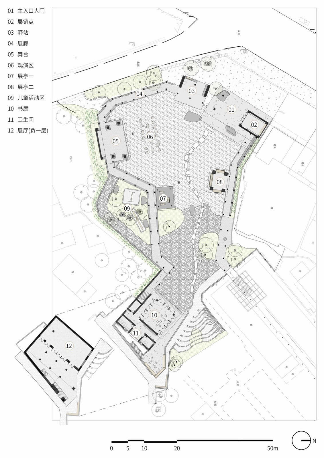 BIM建筑|瑶客共生广场 / 有限设计工作室 BIM建筑|瑶客共生广场 / 有限设计工作室