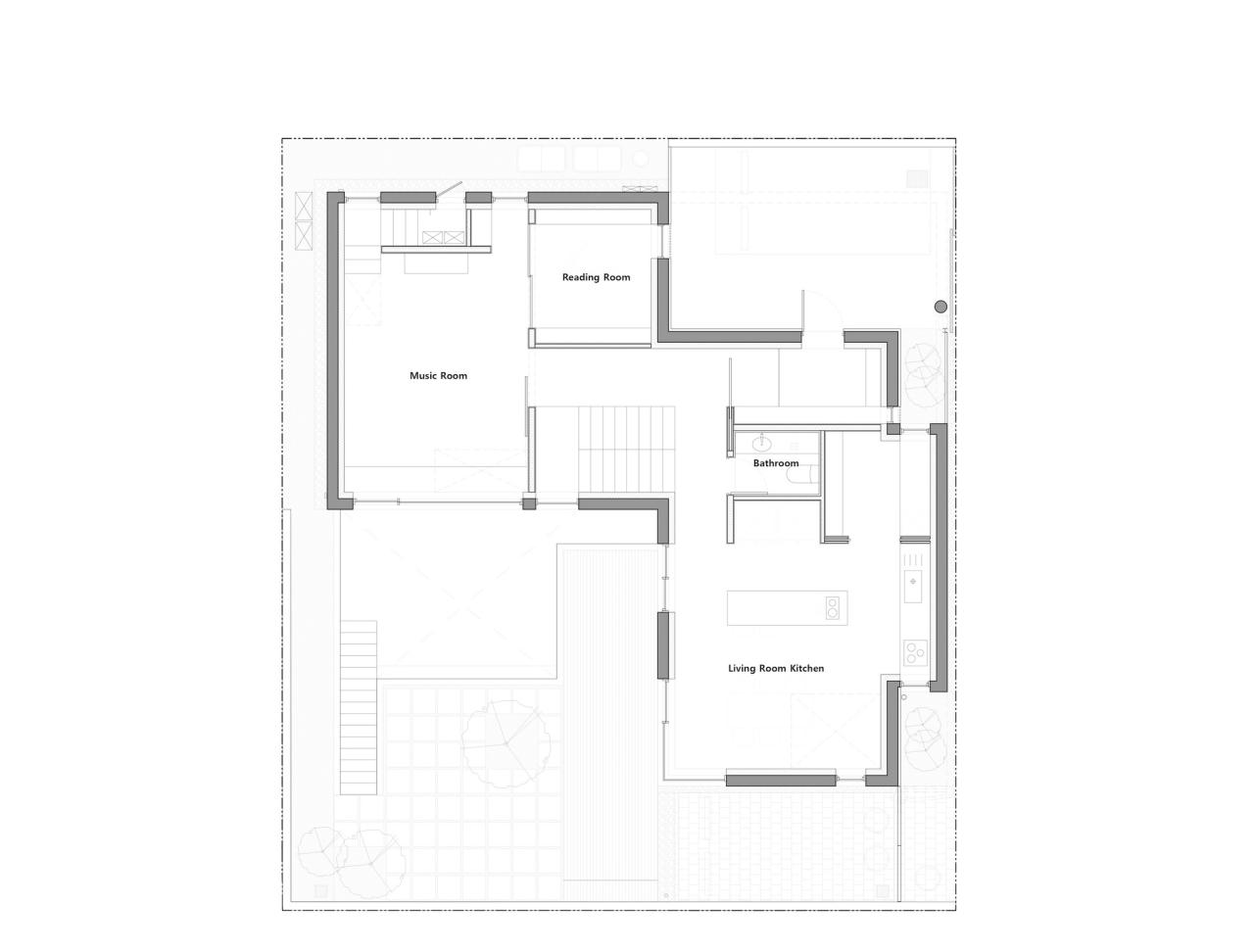 BIM建筑|Seoripul 树屋 / Soltozibin Architects BIM建筑|Seoripul 树屋 / Soltozibin Architects