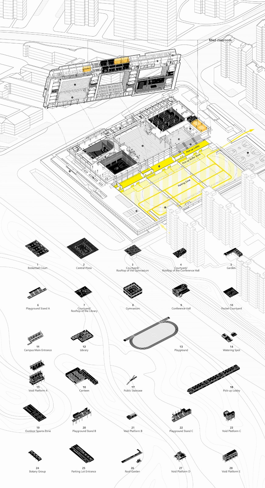 BIM建筑|仙林学校 / 雁飞建筑事务所 BIM建筑|仙林学校 / 雁飞建筑事务所