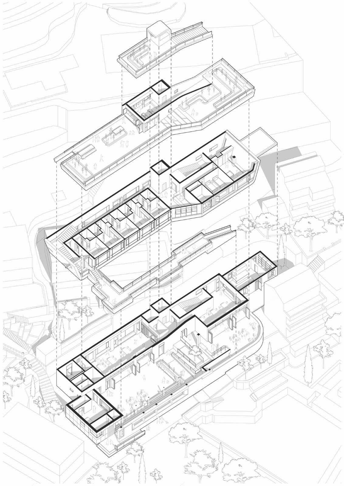 BIM建筑|孤岛浮舟:舟山柴山岛托老所 / 孟凡浩-line+建筑事务所 BIM建筑|孤岛浮舟:舟山柴山岛托老所 / 孟凡浩-line+建筑事务所