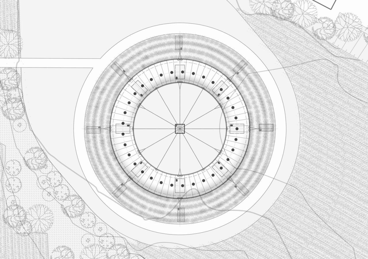 BIM建筑|上天入地:下岩贝穿云编木隧&腾云气象环 / 朱培栋-line+建筑事务所 BIM建筑|上天入地:下岩贝穿云编木隧&腾云气象环 / 朱培栋-line+建筑事务所