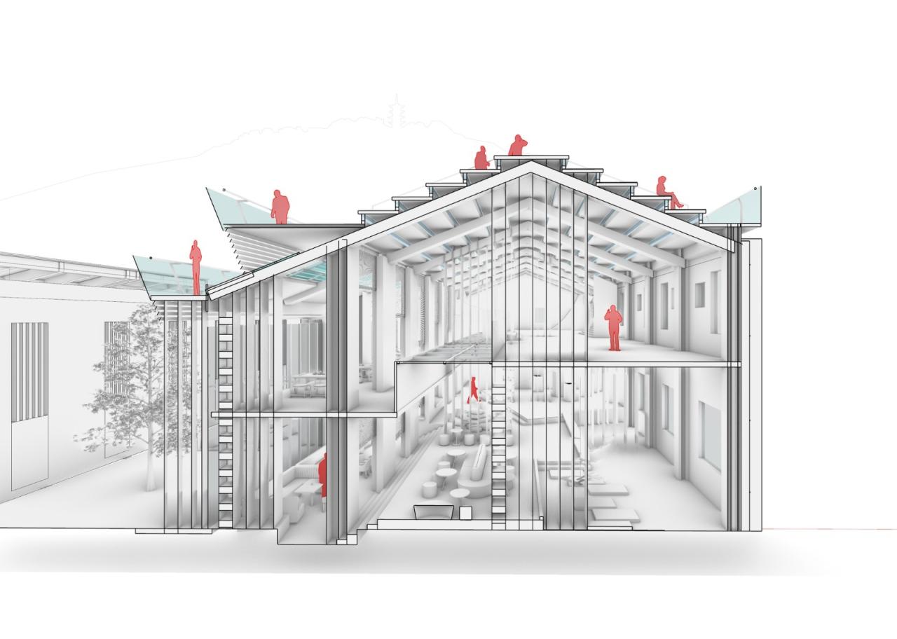 BIM建筑|大周画室及其周边区域改造 / SpActrum 谱观 BIM建筑|大周画室及其周边区域改造 / SpActrum 谱观
