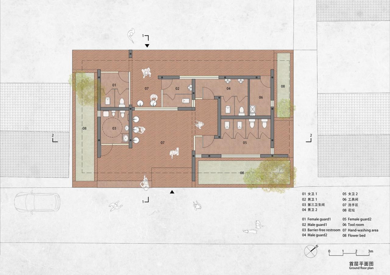 BIM建筑|留坝老街红砖公厕 / 尌林建筑设计事务所 BIM建筑|留坝老街红砖公厕 / 尌林建筑设计事务所