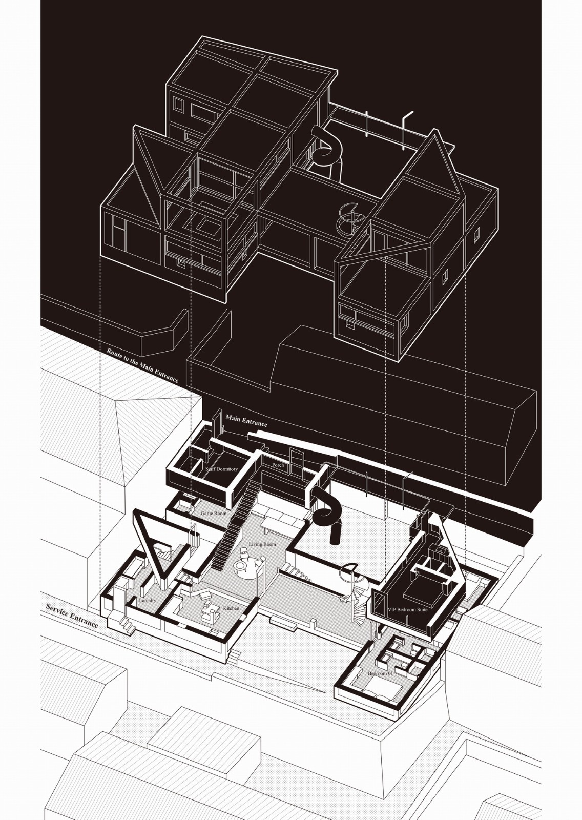 BIM建筑|废土乐园、虚张声势与巨大火锅 / 察社办公室 BIM建筑|废土乐园、虚张声势与巨大火锅 / 察社办公室