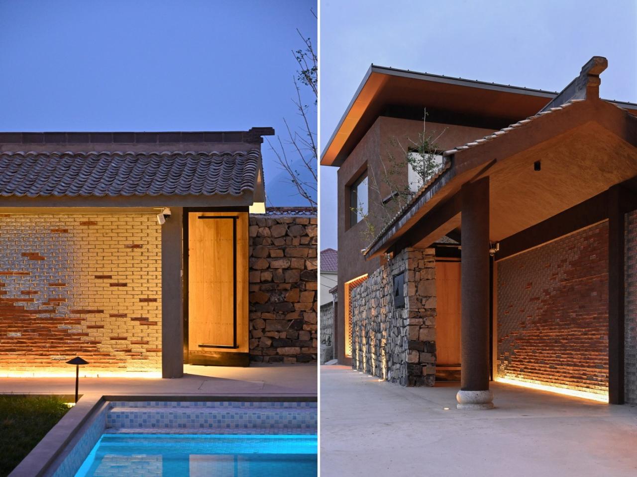 BIM建筑|伴山而居:后院•溜石港民宿 / GW空间设计 BIM建筑|伴山而居:后院•溜石港民宿 / GW空间设计