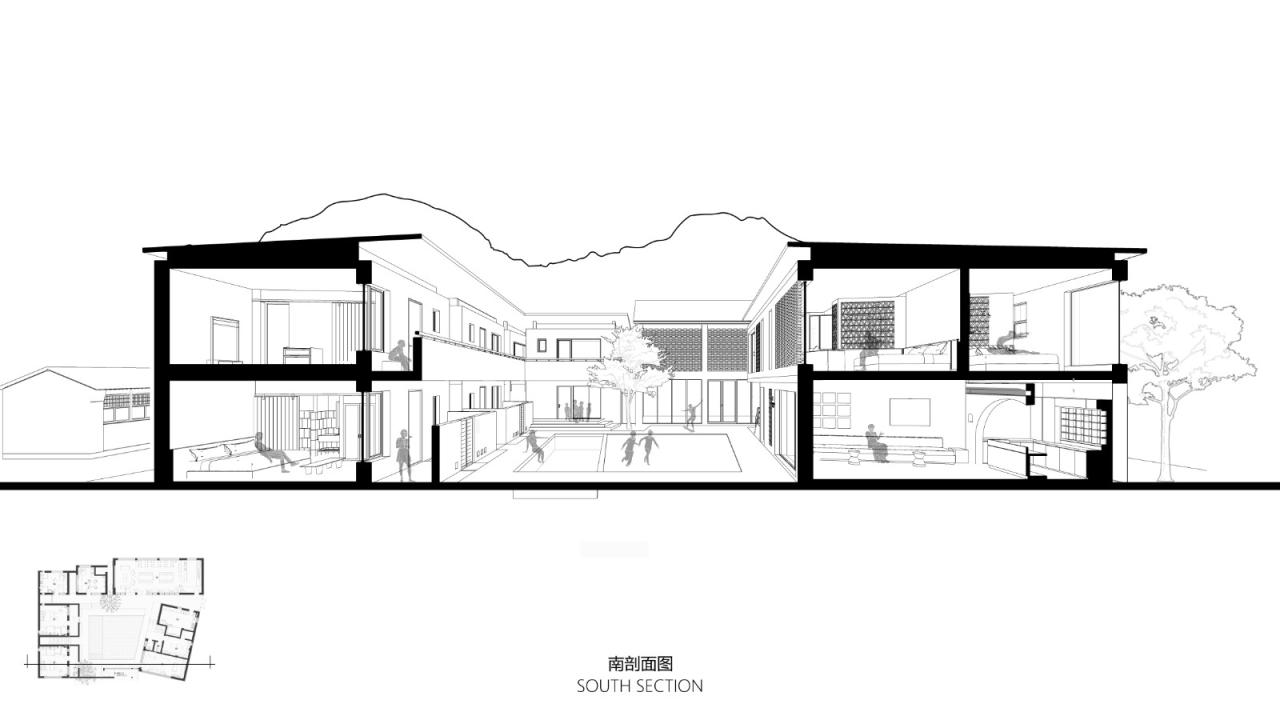 BIM建筑|伴山而居:后院•溜石港民宿 / GW空间设计 BIM建筑|伴山而居:后院•溜石港民宿 / GW空间设计