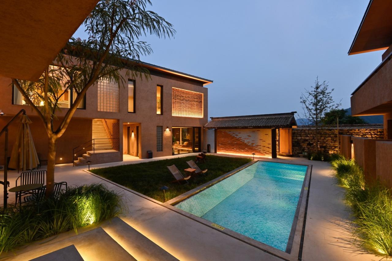 BIM建筑|伴山而居:后院•溜石港民宿 / GW空间设计 BIM建筑|伴山而居:后院•溜石港民宿 / GW空间设计