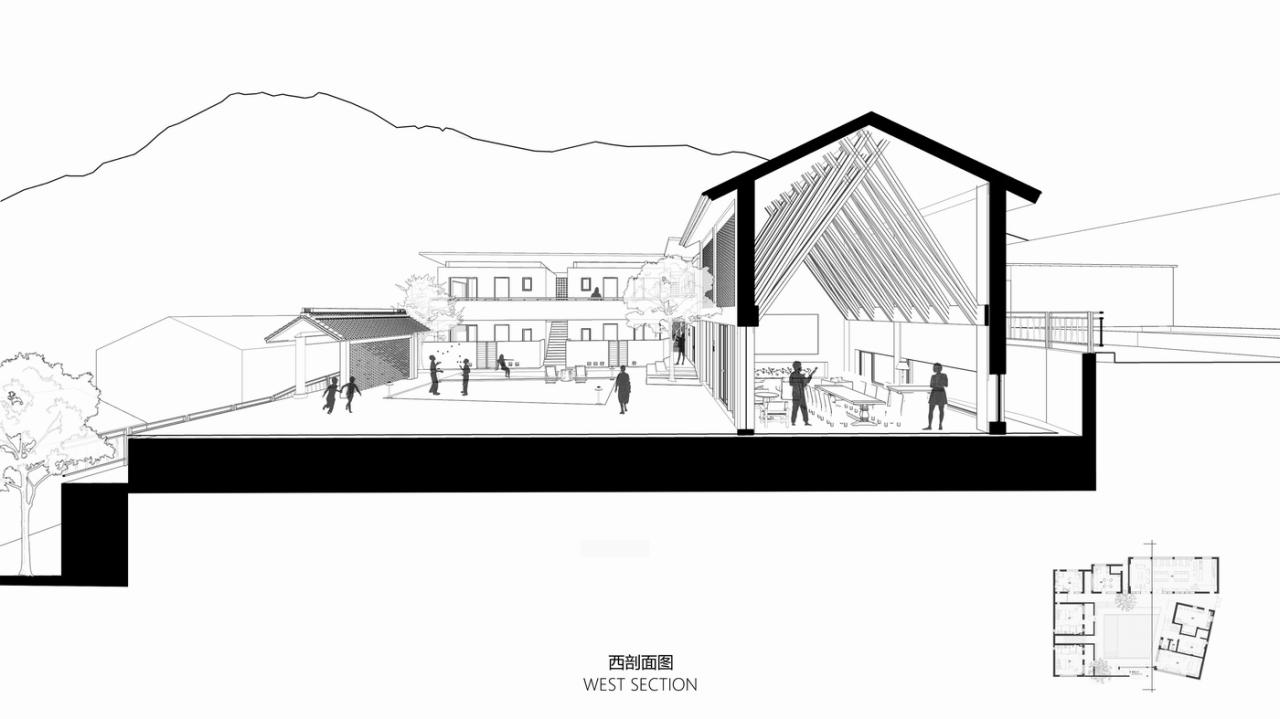 BIM建筑|伴山而居:后院•溜石港民宿 / GW空间设计 BIM建筑|伴山而居:后院•溜石港民宿 / GW空间设计
