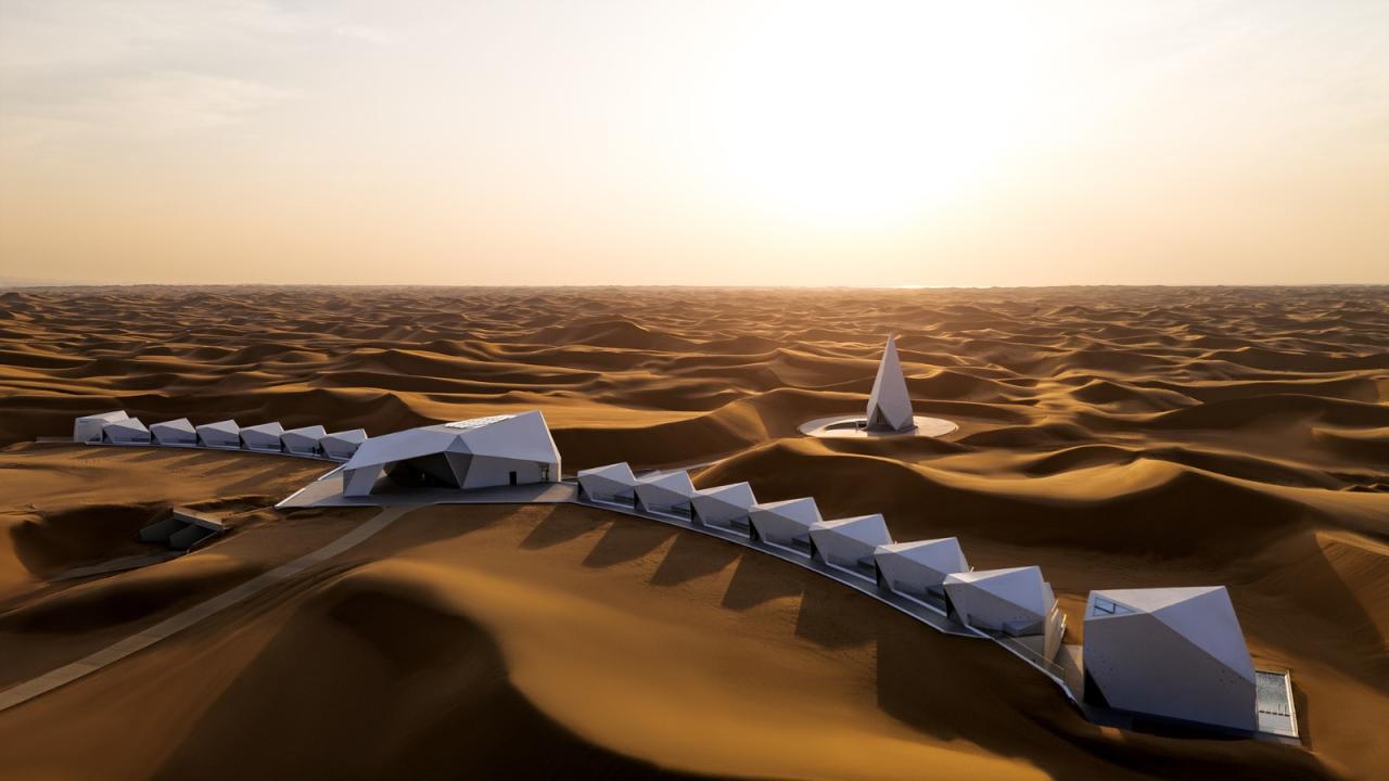 BIM建筑|中卫沙漠钻石酒店 / 水石设计-米川工作室 BIM建筑|中卫沙漠钻石酒店 / 水石设计-米川工作室