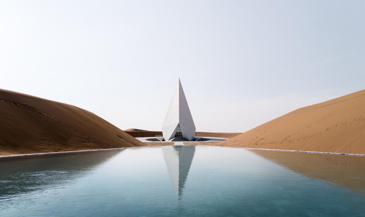 BIM建筑|中卫沙漠钻石酒店 / 水石设计-米川工作室 BIM建筑|中卫沙漠钻石酒店 / 水石设计-米川工作室