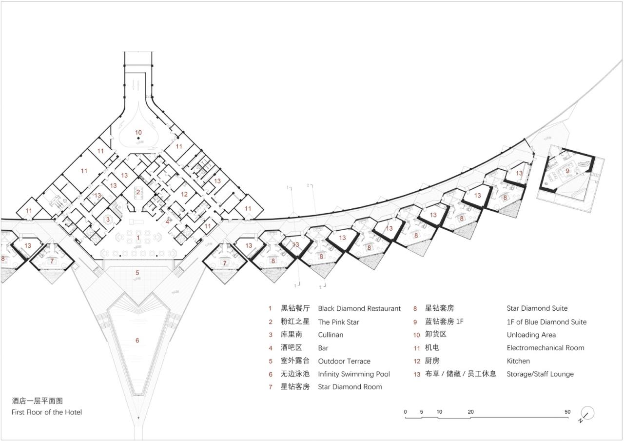 BIM建筑|中卫沙漠钻石酒店 / 水石设计-米川工作室 BIM建筑|中卫沙漠钻石酒店 / 水石设计-米川工作室
