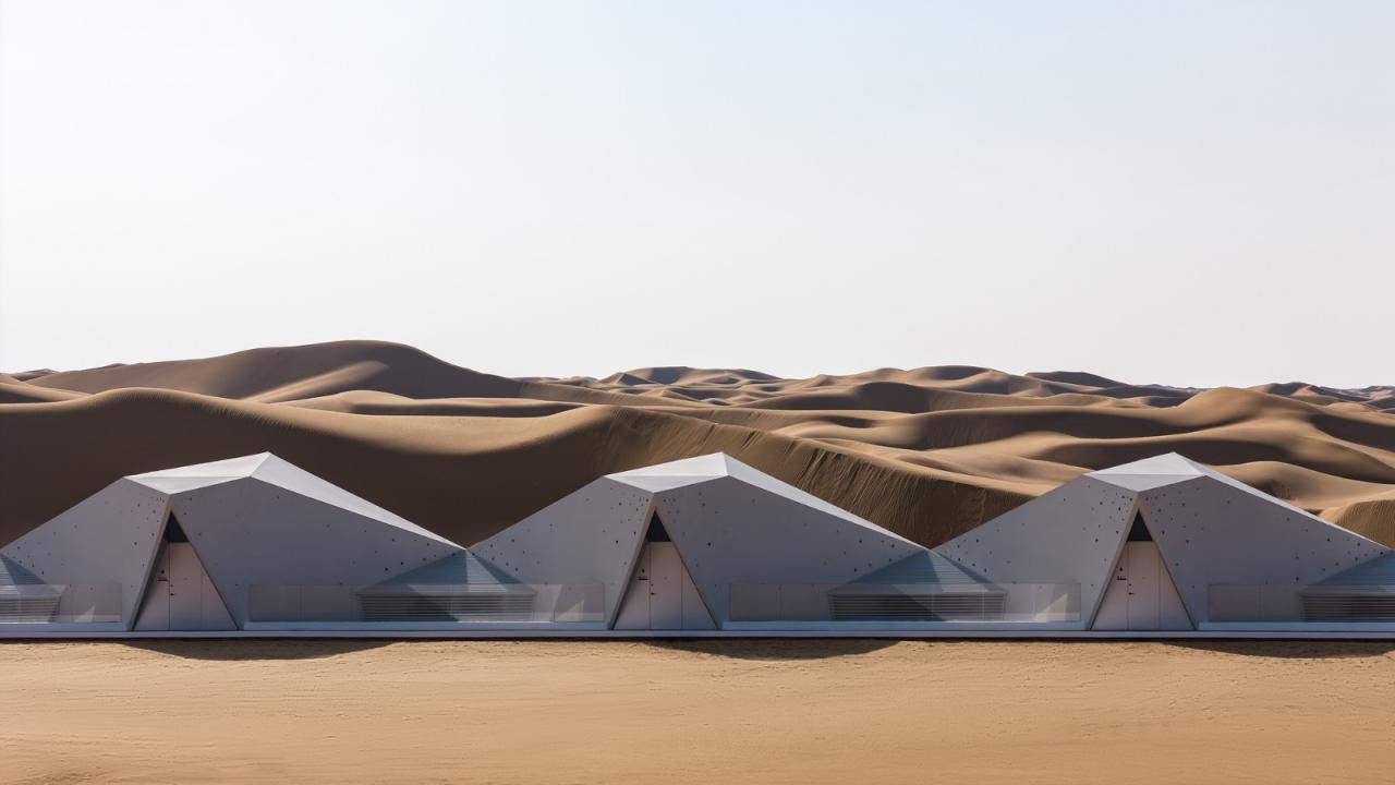 BIM建筑|中卫沙漠钻石酒店 / 水石设计-米川工作室 BIM建筑|中卫沙漠钻石酒店 / 水石设计-米川工作室