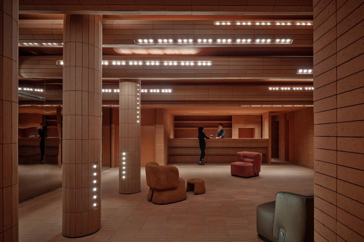 BIM建筑|裹在 “砖浪” 里的海岛影院 / 壹正企划 BIM建筑|裹在 “砖浪” 里的海岛影院 / 壹正企划