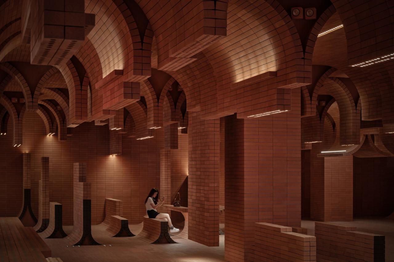 BIM建筑|裹在 “砖浪” 里的海岛影院 / 壹正企划 BIM建筑|裹在 “砖浪” 里的海岛影院 / 壹正企划