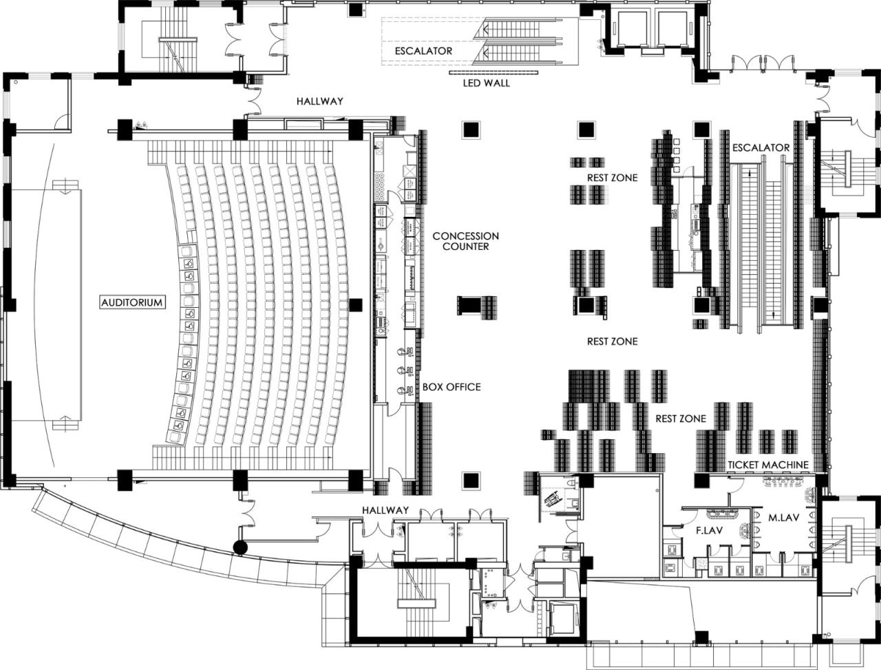 BIM建筑|裹在 “砖浪” 里的海岛影院 / 壹正企划 BIM建筑|裹在 “砖浪” 里的海岛影院 / 壹正企划