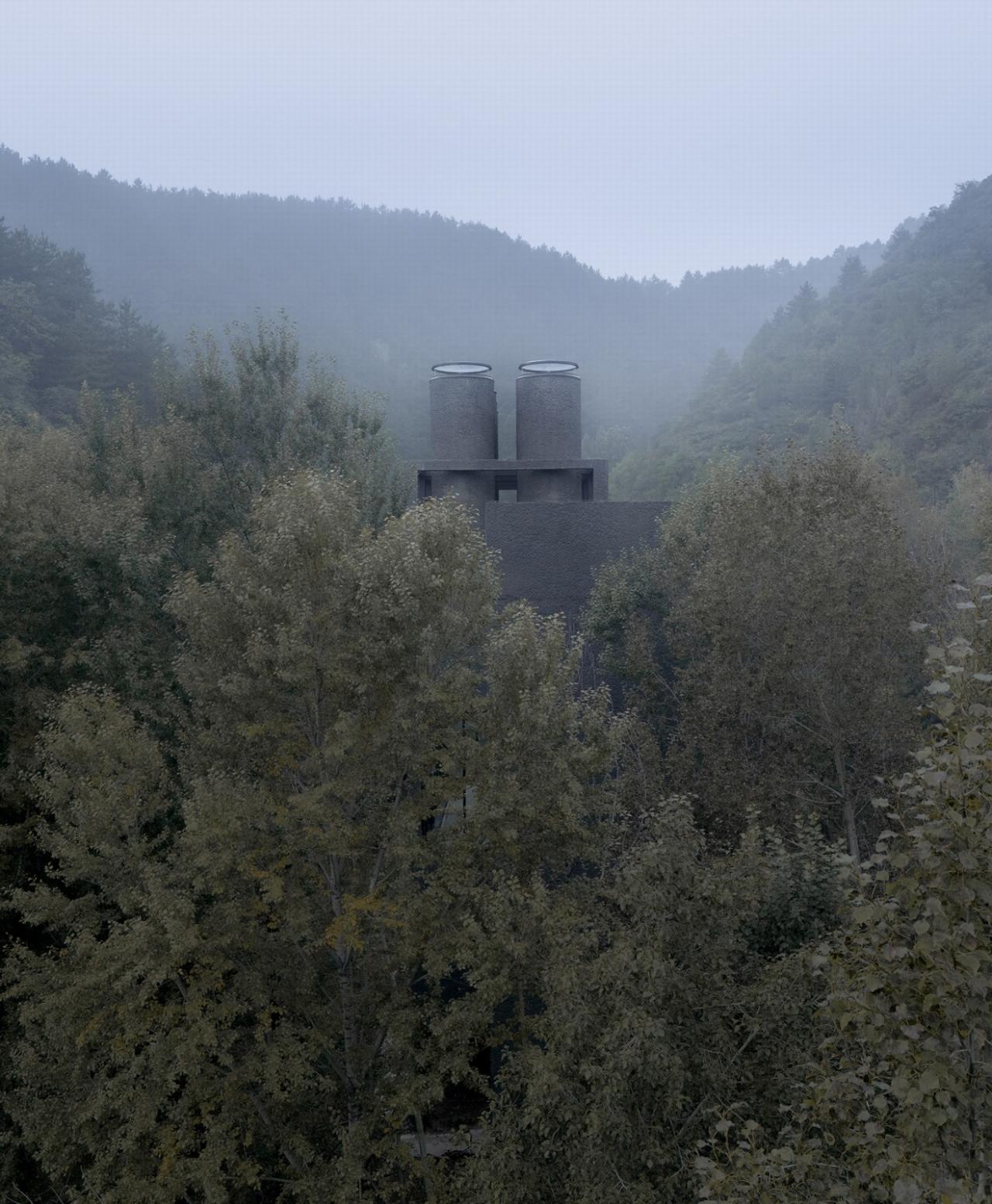 BIM建筑|雾灵山眼石汤泉,林中仪器 / 直向建筑 BIM建筑|雾灵山眼石汤泉,林中仪器 / 直向建筑