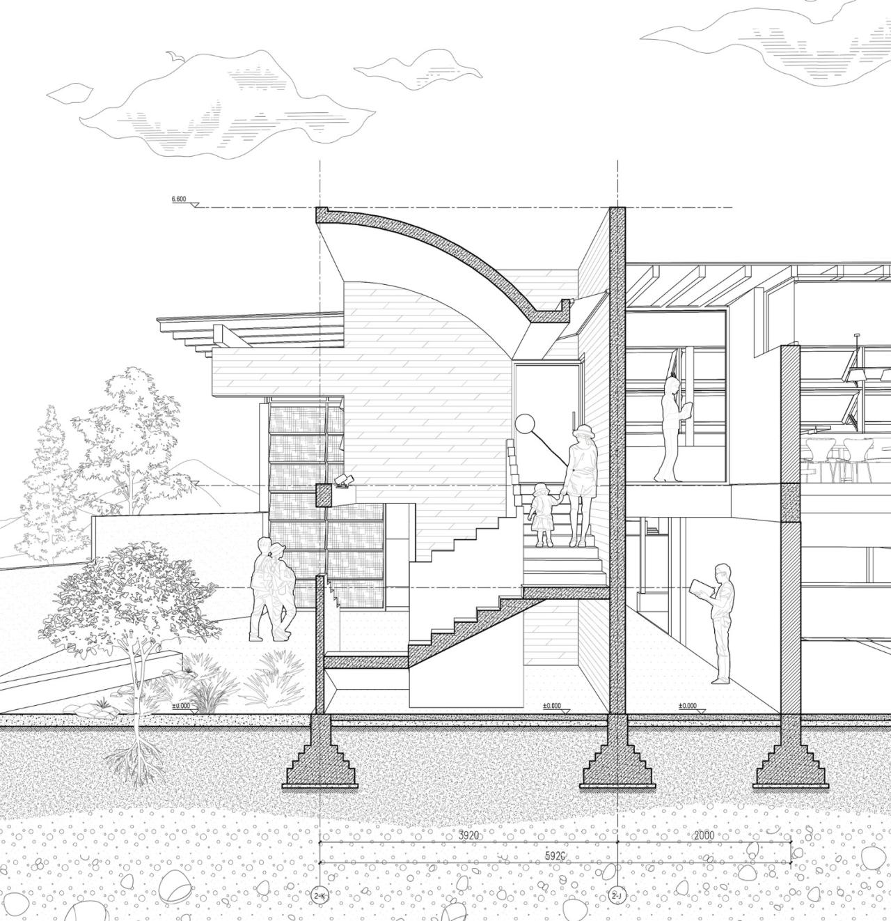 BIM建筑|联合村社区中心 / 合造社 BIM建筑|联合村社区中心 / 合造社