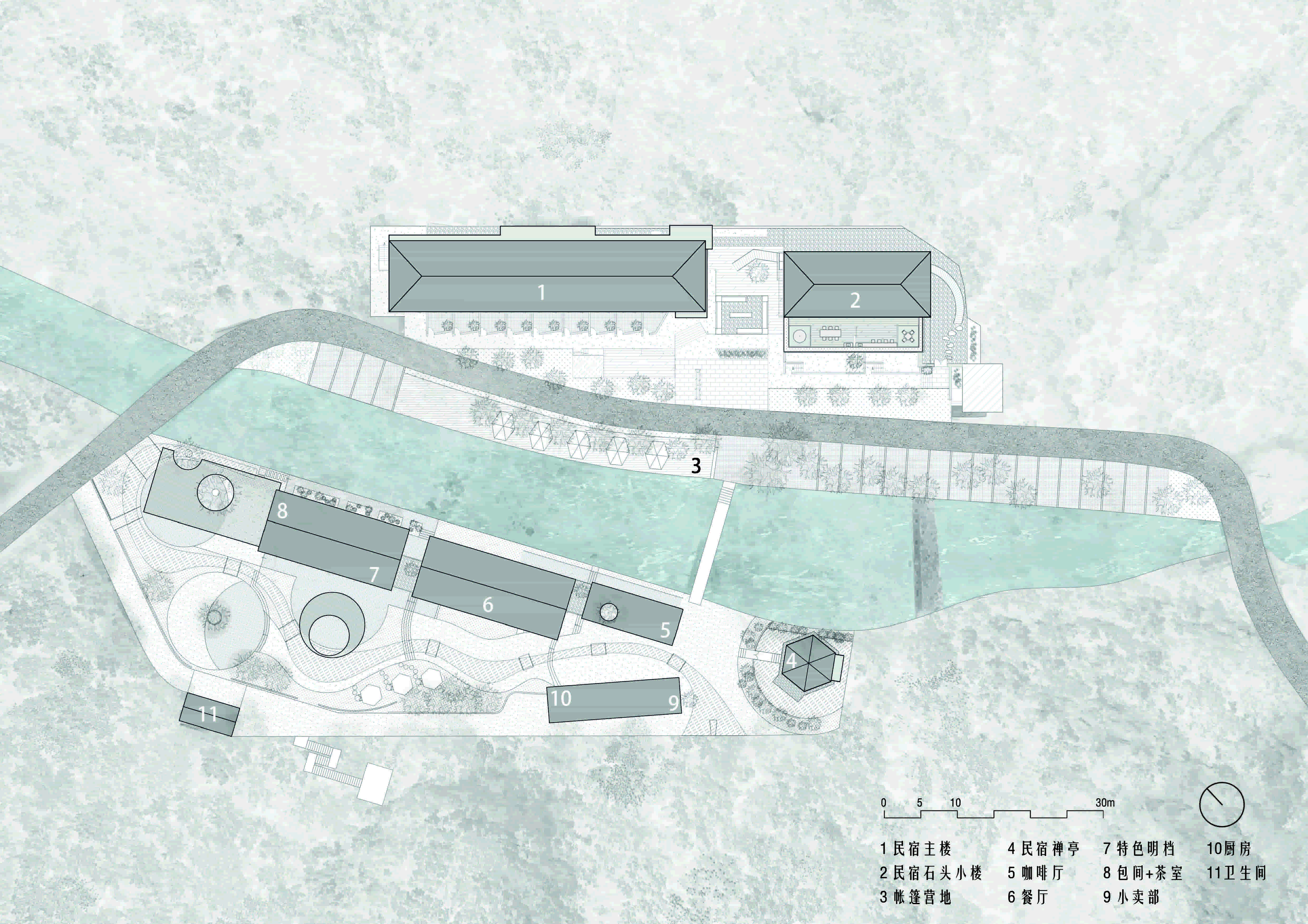 BIM建筑|水雲乡 / 莘野佚筑设计工作室 BIM建筑|水雲乡 / 莘野佚筑设计工作室