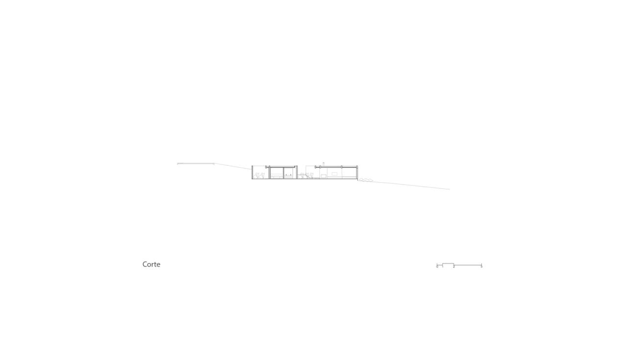 借地势嵌入地下打造庭院核心自然延伸的度假屋设计 借地势嵌入地下打造庭院核心自然延伸的度假屋设计