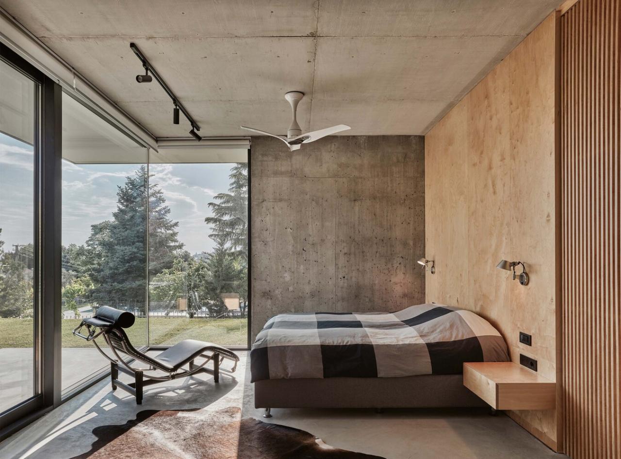 森林流经的房子混凝土和玻璃相结合度假别墅设计 森林流经的房子混凝土和玻璃相结合度假别墅设计