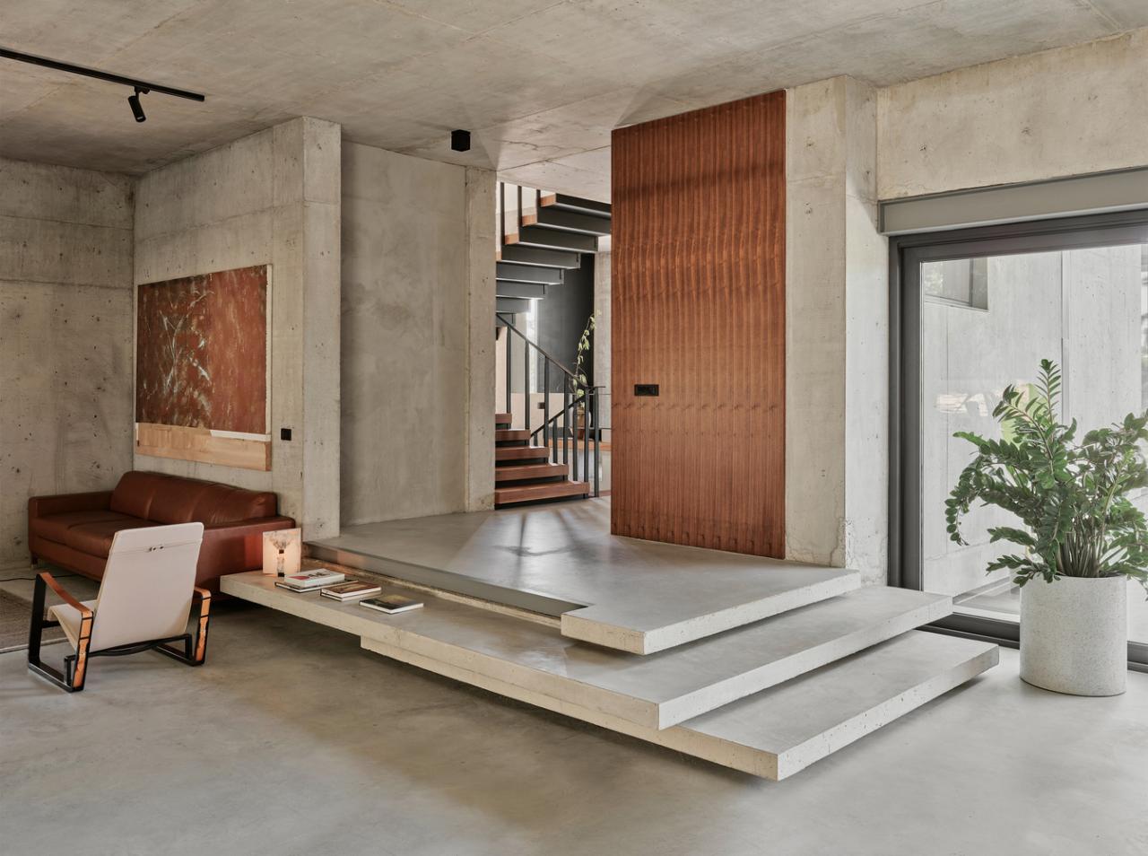 森林流经的房子混凝土和玻璃相结合度假别墅设计 森林流经的房子混凝土和玻璃相结合度假别墅设计