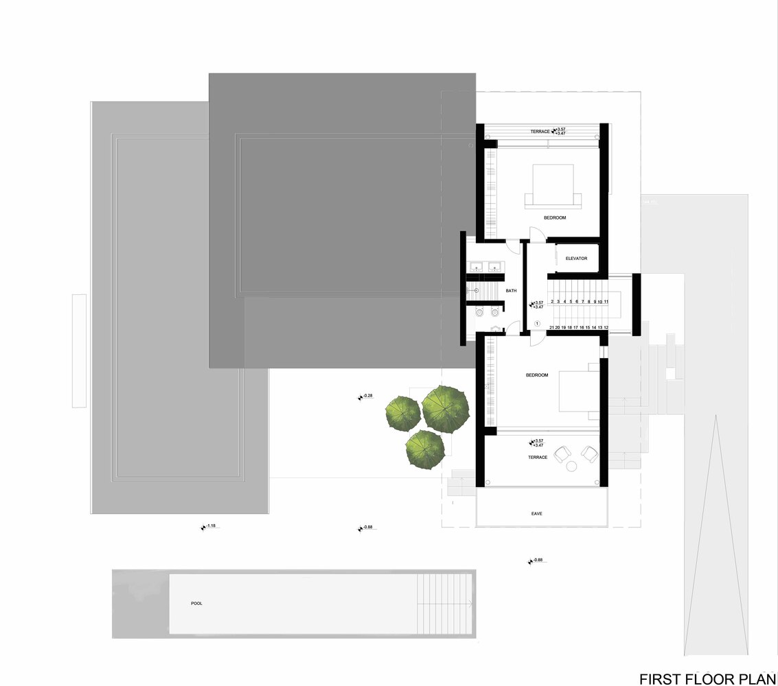 森林流经的房子混凝土和玻璃相结合度假别墅设计 森林流经的房子混凝土和玻璃相结合度假别墅设计